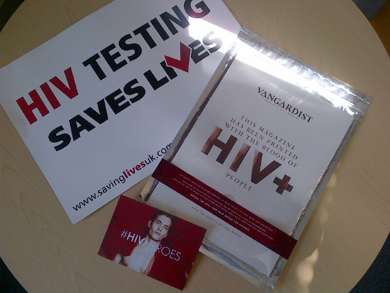 Vangardist Magazine Printed in HIV Positive Blood Has Arrived